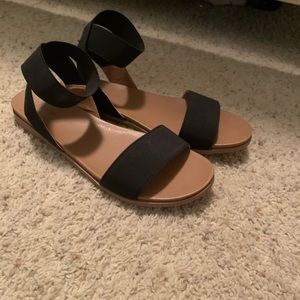 Black Strap Sandals